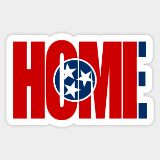 Tennessee Home - State Flag Sticker